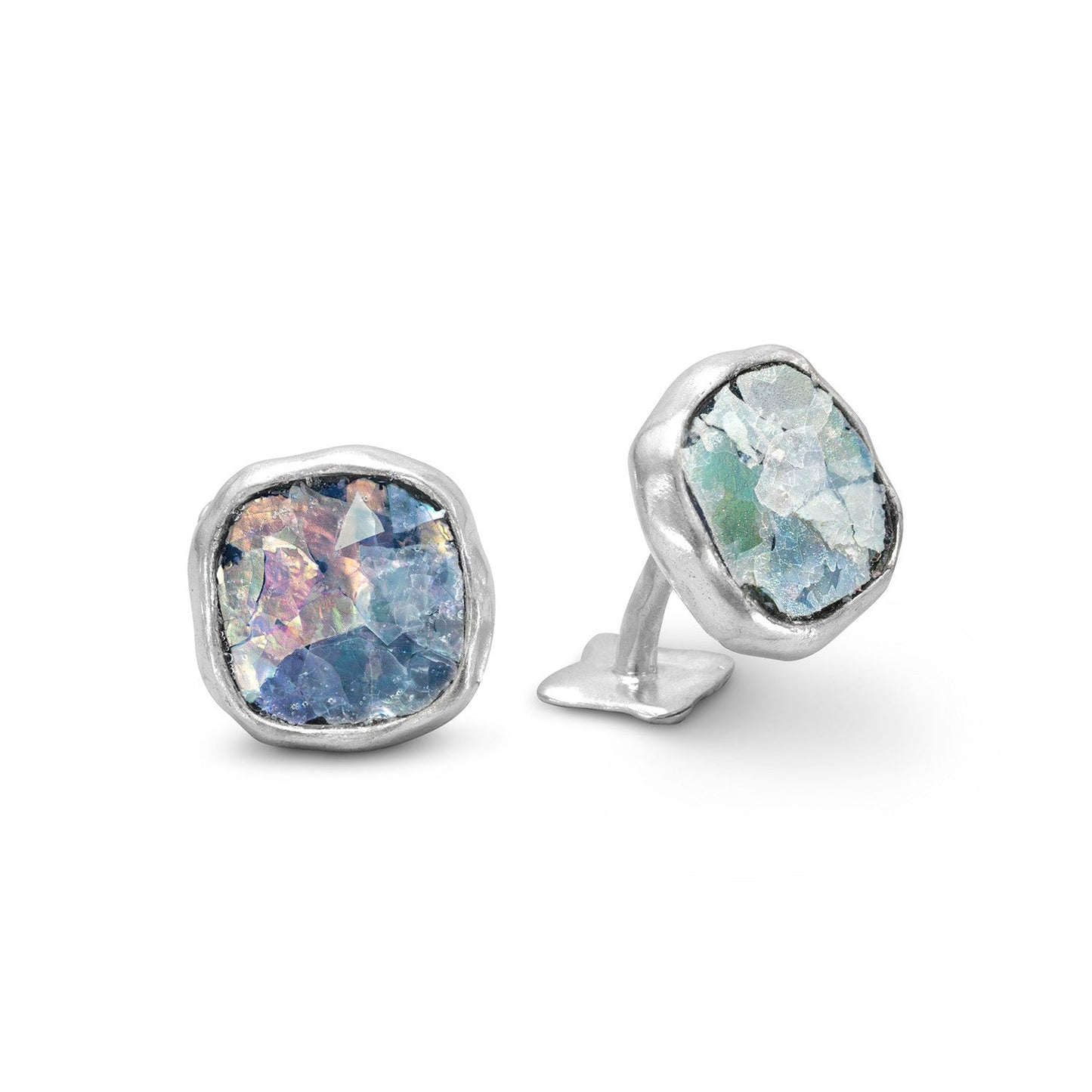 Ancient Roman Glass Cuff Links