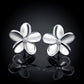 Lucky Clover Crystal Stud Earrings