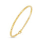 Cube Bangle Bracelet in 14 Karat Gold