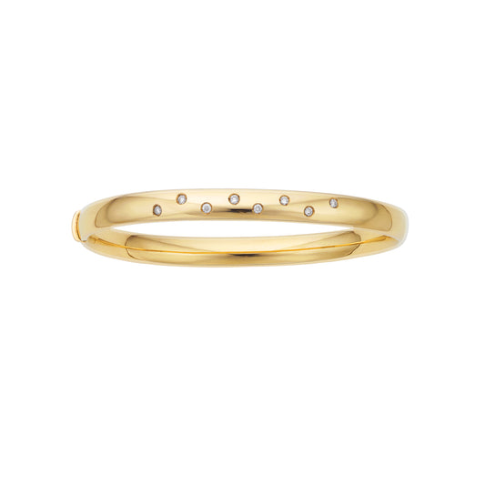 Diamond Queen Bangle 14K Gold