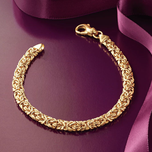 Byzantine Chain Bracelet in 18K Gold Plated, Bracelet, Golden NYC Jewelry, Golden NYC Jewelry jewelryjewelry deals, swarovski crystal jewelry, groupon jewelry,, jewelry for mom,