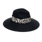 BLACK METALLIC LEOPARD EMMANUELLE HAT