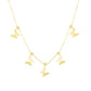 Butterfly Slide Necklace - 14K Gold