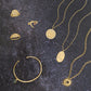 Reversible Moon and Star Ring in Vermeil Gold