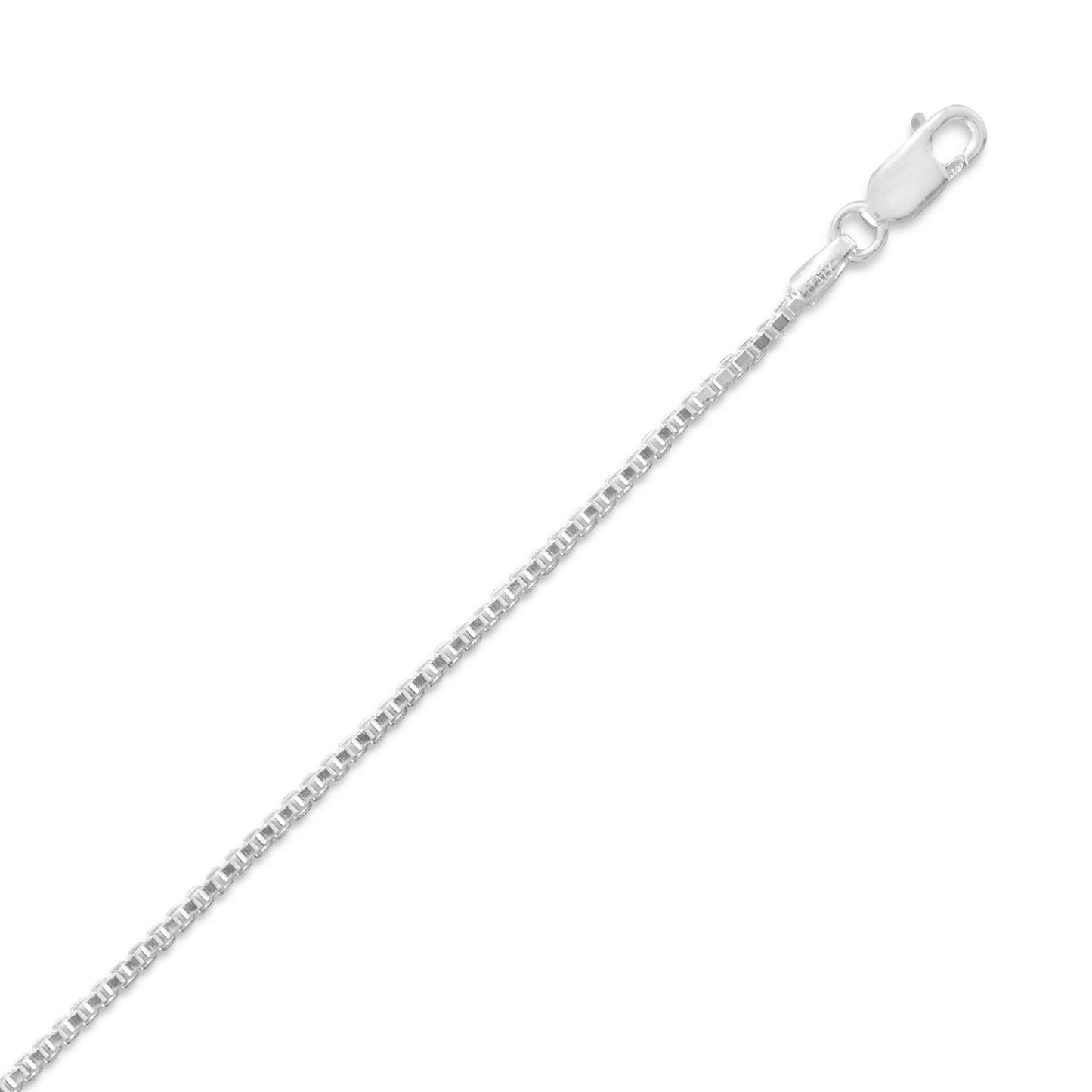 Classic Silver Box Chain Necklace