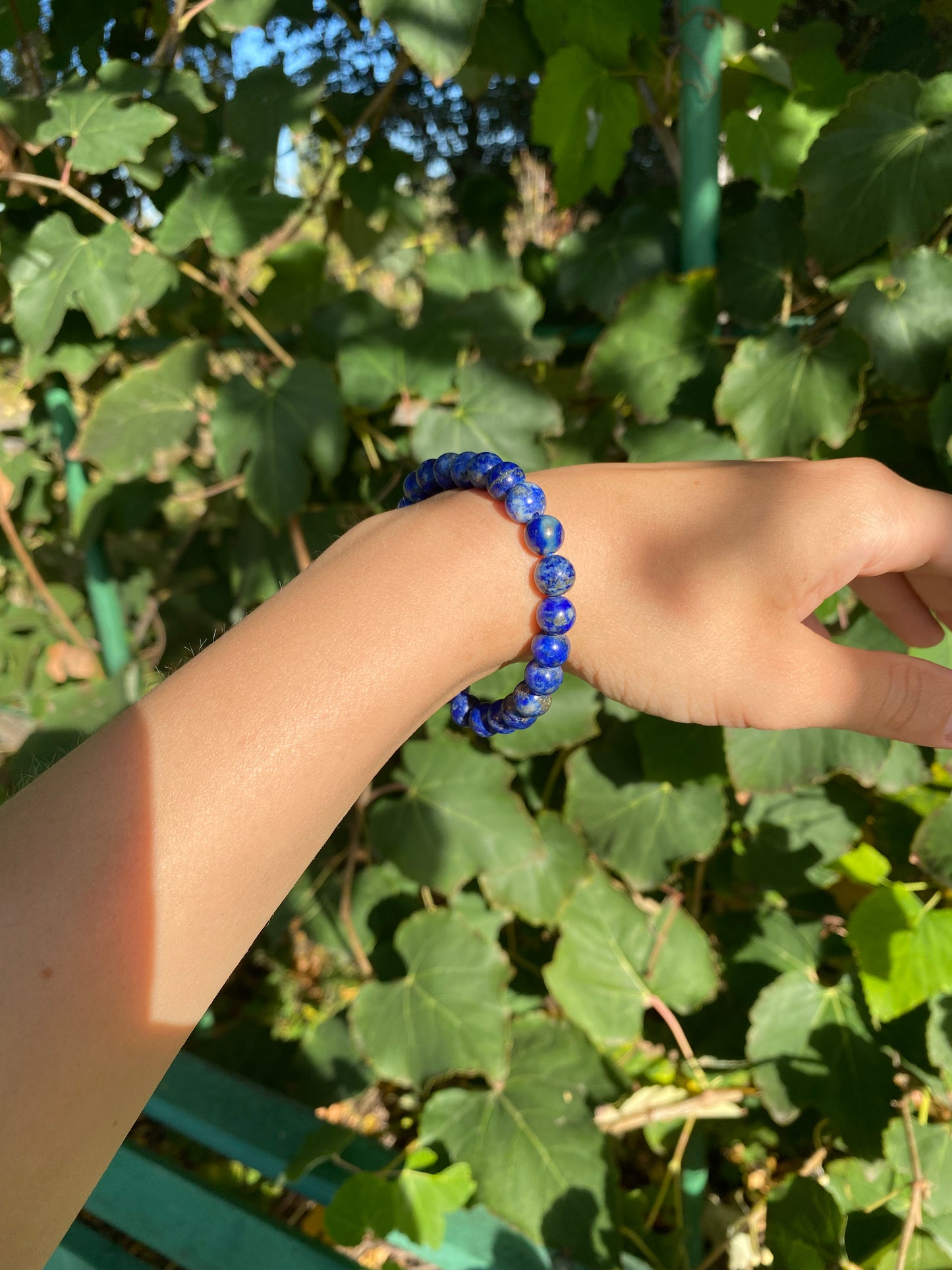 Lapis Lazuli Gemstone Crystal Bracelet