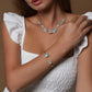 Green Chalcedony & Moonstone Necklace