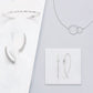 Two Circle Link Silver Necklace