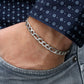Unisex Curb Chain Silver Necklace