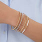 Cube Bangle Bracelet in 14 Karat Gold