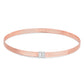Diamond Omega 14K Gold Cuff Bracelet