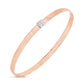 Diamond Omega 14K Gold Cuff Bracelet