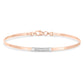 Lilly Diamond 14K Gold Omega Bracelet