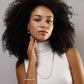 Half Chain Pearl 14K Gold Necklace