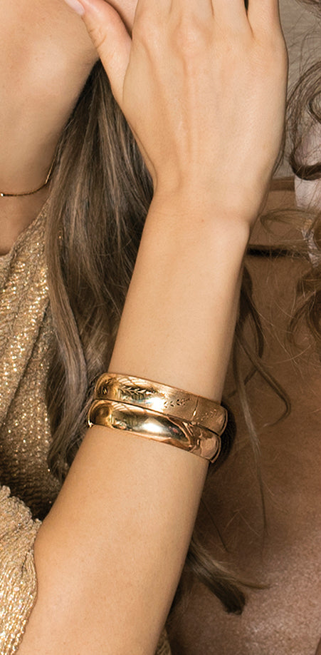 De-Flor Bangle 14K Gold