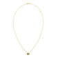 Peridot Birthstone 14K Gold Necklace