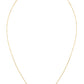 Square Blue Topaz Birthstone 14K Gold Necklace