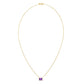 Amethyst Birthstone 14K Gold Necklace
