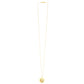 Gemstone Heart Medallion 14K Gold Necklace