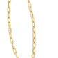 Gold Paperclip Toggle Necklace 14K Gold