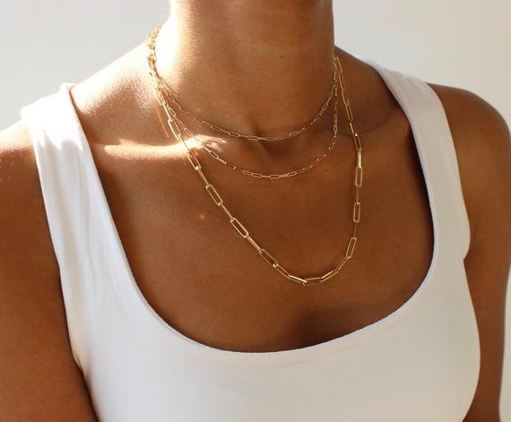Paperclip Chain Necklace - Classic Trend