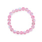 Think Pink! Iridescent Glass Stretch Bracelet