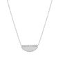 Half Moon Diamond 14K Gold Necklace