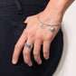 Paw Print Band Silver Ring