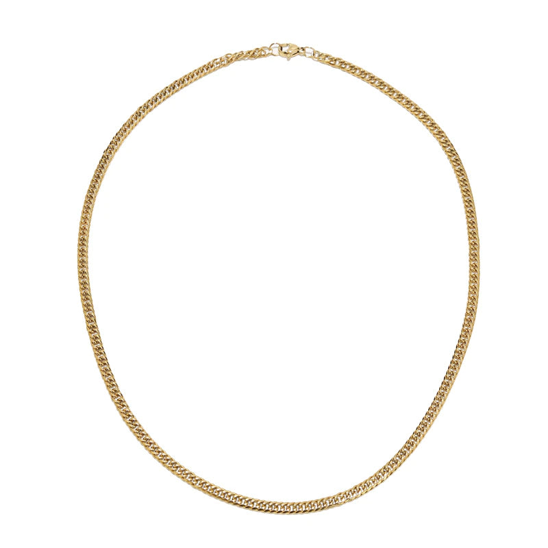 Gold Filled Curb Chain Necklace