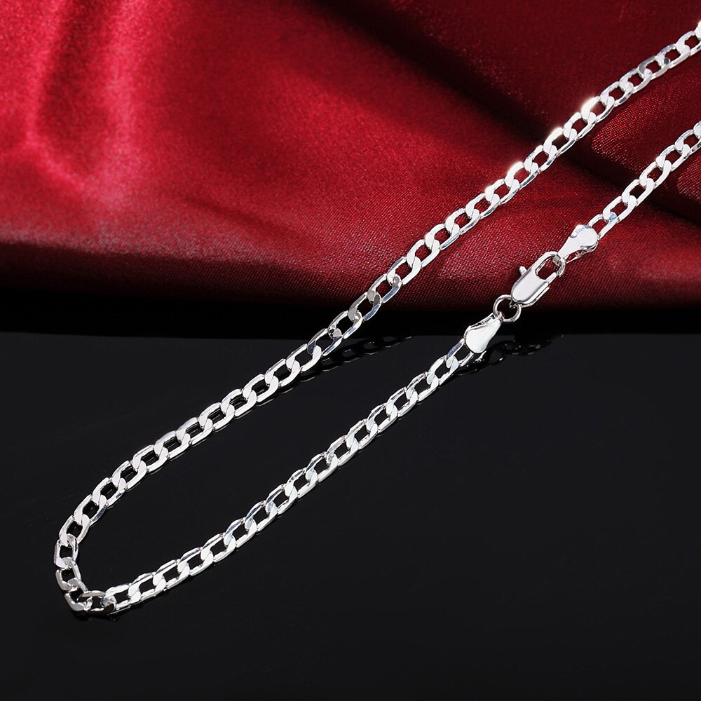 Curb Silver Chain Necklace