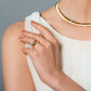 Sculptural Statement Ring 14K Gold