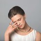 Ribbed Statement Ring 14K Gold